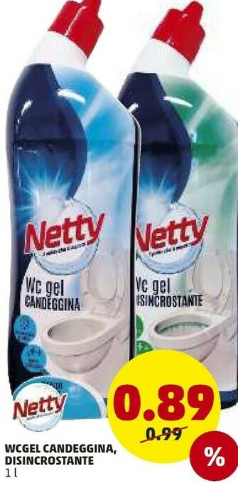 PENNY Wc Gel Candeggina Disincrostante offerta