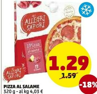 PENNY Gli allegri sapori Pizza Al Salame offerta