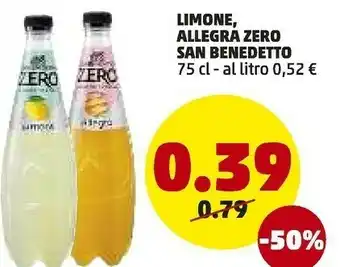 PENNY San Benedetto Aranciata Zero 750 G(ml) offerta