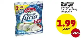 PENNY Galbani Santa Lucia Mozzarella offerta