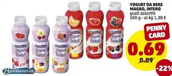 PENNY Yogurt Da Bere Magro offerta