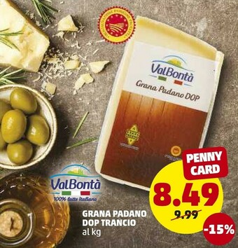 PENNY Valbontà Grana Padano DOP offerta