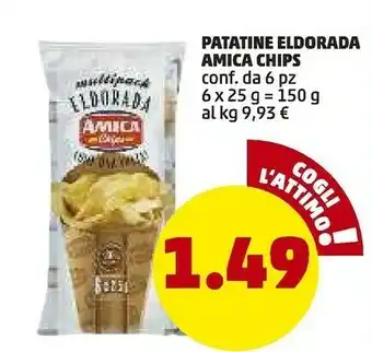 PENNY Amica chips Patatine Eldorada 150 G offerta