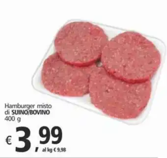 Alter Discount Hamburger misto di SUINO/BOVINO 400 g offerta