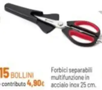 Forbici separabili multifunzione in acciaio inox 25 cm.