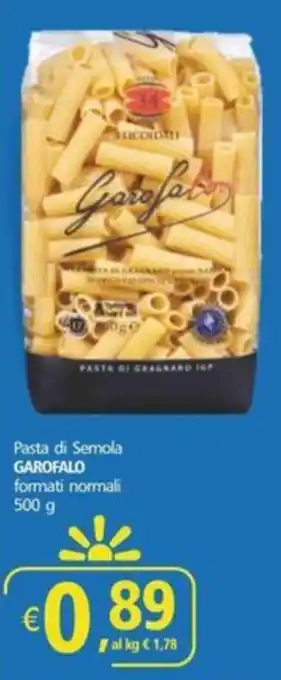 Alter Discount Pasta di Semola GAROFALO formati normali 500 g offerta