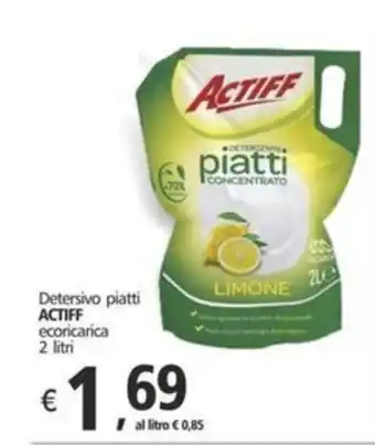Detersivo piatti ACTIFF ecoricarica 2 litri