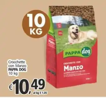 Crocchette con Manzo PAPPA DOG 10 kg