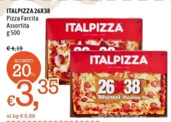 Famila Market ITALPIZZA 26X38 Pizza Farcita Assortita g 500 offerta