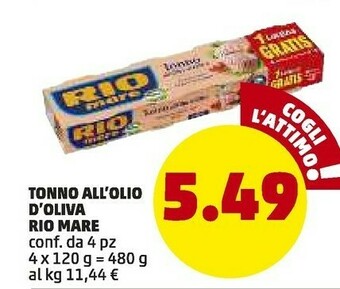 PENNY Rio Mare Tonno All'Olio Di Oliva offerta
