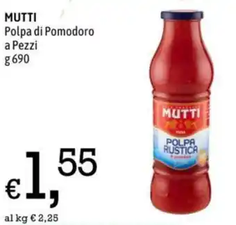 Famila Market MUTTI Polpa di Pomodoro a Pezzi g 690 offerta