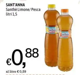 Famila Market SANT'ANNA Santhè Limone/Pesca litri 1,5 offerta
