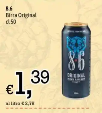 Famila Market 8.6 Birra Original cl 50 offerta