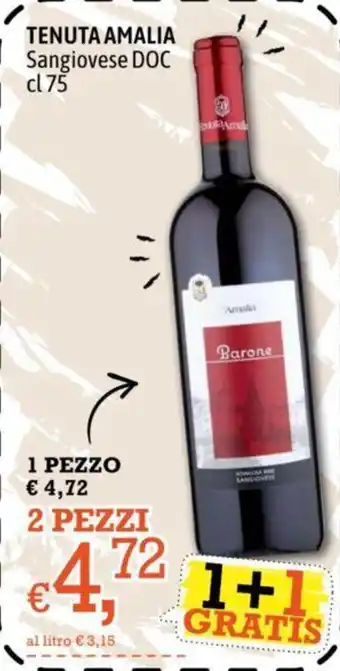 Famila Market TENUTA AMALIA Sangiovese DOC cl 75 offerta