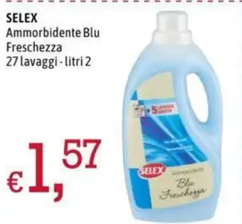 Famila Market SELEX Ammorbidente Blu Freschezza 27 lavaggi-litri 2 offerta