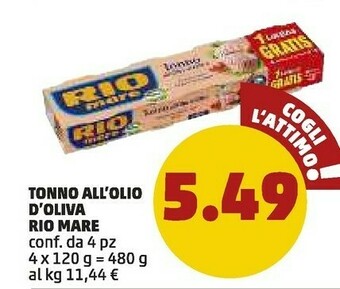 PENNY Rio Mare Tonno All'Olio Di Oliva offerta