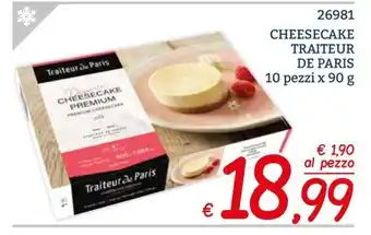 CHEESECAKE TRAITEUR DE PARIS 10 pezzi x 90 g