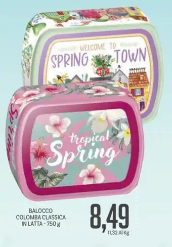 Supermercati Piccolo BALOCCO COLOMBA CLASSICA IN LATTA - 750 g offerta