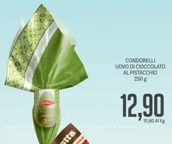 Supermercati Piccolo CONDORELLI UOVO DI CIOCCOLATO AL PISTACCHIO 250 g offerta
