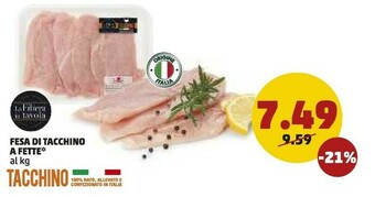 La filiera in tavola Fesa Di Tacchino A Fette