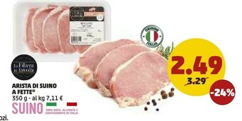 PENNY La filiera in tavola Arista Di Suino A Fette offerta