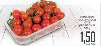 Supermercati Piccolo POMODORINI CILIEGINO ROSSI 500 g offerta