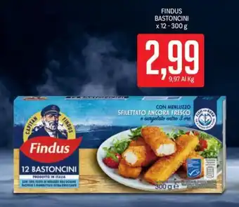 Supermercati Piccolo FINDUS BASTONCINI x 12-300 g offerta