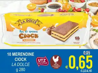 MD Discount La Dolce 10 Merendine Ciock offerta