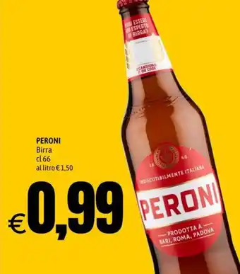 Hurrà PERONI Birra cl 66 offerta