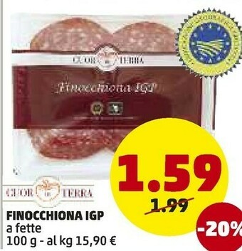 PENNY Finocchiona Igp A Fette offerta