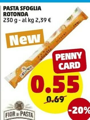 PENNY Fior Di Pasta Pasta Sfoglia Rotonda offerta