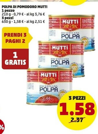 PENNY Mutti Polpa Di Pomodoro offerta