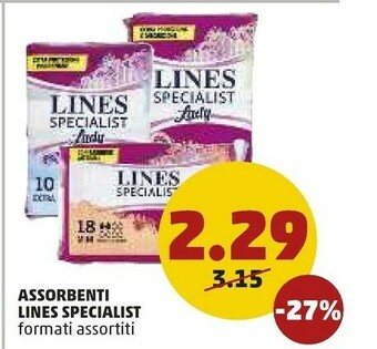 PENNY Lines Specialist Assorbenti offerta