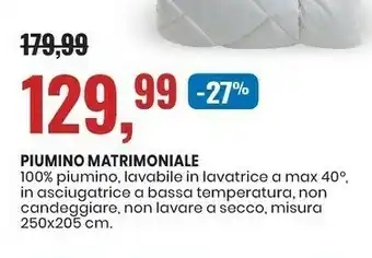 Eurospin Piumino Matrioniale offerta