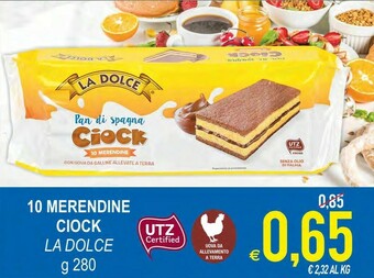 MD Discount La Dolce 10 Merendine Ciock offerta