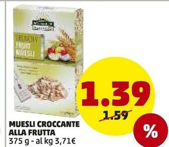 PENNY Muesli Croccante Alla Frutta offerta