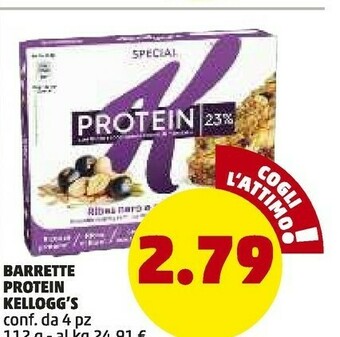 PENNY Kelloggs Barrette Protein offerta
