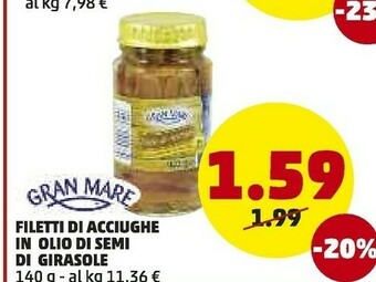 PENNY Philadelphia Filetti Di Acciughe In Olio Di Semi Di Girasole offerta