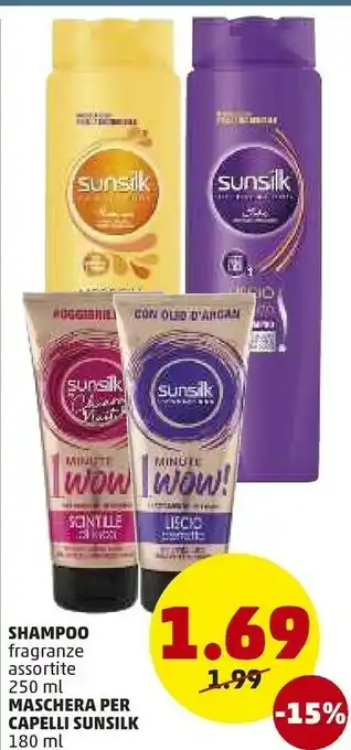 PENNY Sunsilk Shampoo/ Maschera Per Capelli offerta