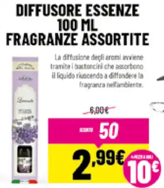 Diffusore Essenze 100ml Fragranze Assortite
