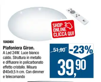 Plafoniera Giron