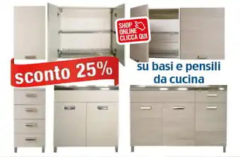 Cfadda Sconto 25% Su basi e pensili da cucina offerta