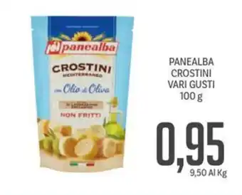 Supermercati Piccolo PANEALBA CROSTINI VARI GUSTI 100 g offerta
