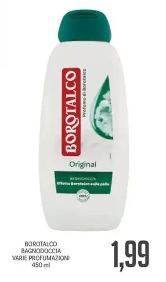Supermercati Piccolo BOROTALCO BAGNODOCCIA VARIE PROFUMAZIONI 450 ml offerta
