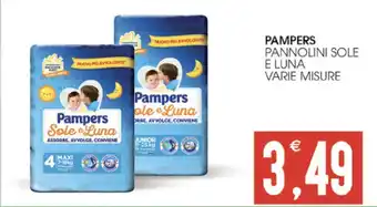 SpesAmica PAMPERS PANNOLINI SOLE E LUNA VARIE MISURE offerta
