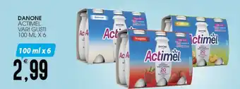 SpesAmica DANONE ACTIMEL VARI GUSTI 100 ML X 6 offerta