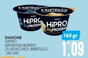 SpesAmica DANONE HIPRO BANANA/BURRO DI ARACHIDI /MIRTILLO 160 GR offerta