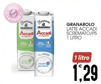 SpesAmica GRANAROLO LATTE ACCADI SCREMATO/PS 1 LITRO offerta