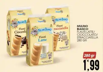 SpesAmica MULINO BIANCO FLAUTI LATTE/ CIOCCOLATO/ STRACCIATELLA 280 GR offerta
