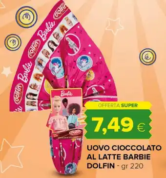 Tigre UOVO CIOCCOLATO AL LATTE BARBIE DOLFIN - gr 220 offerta